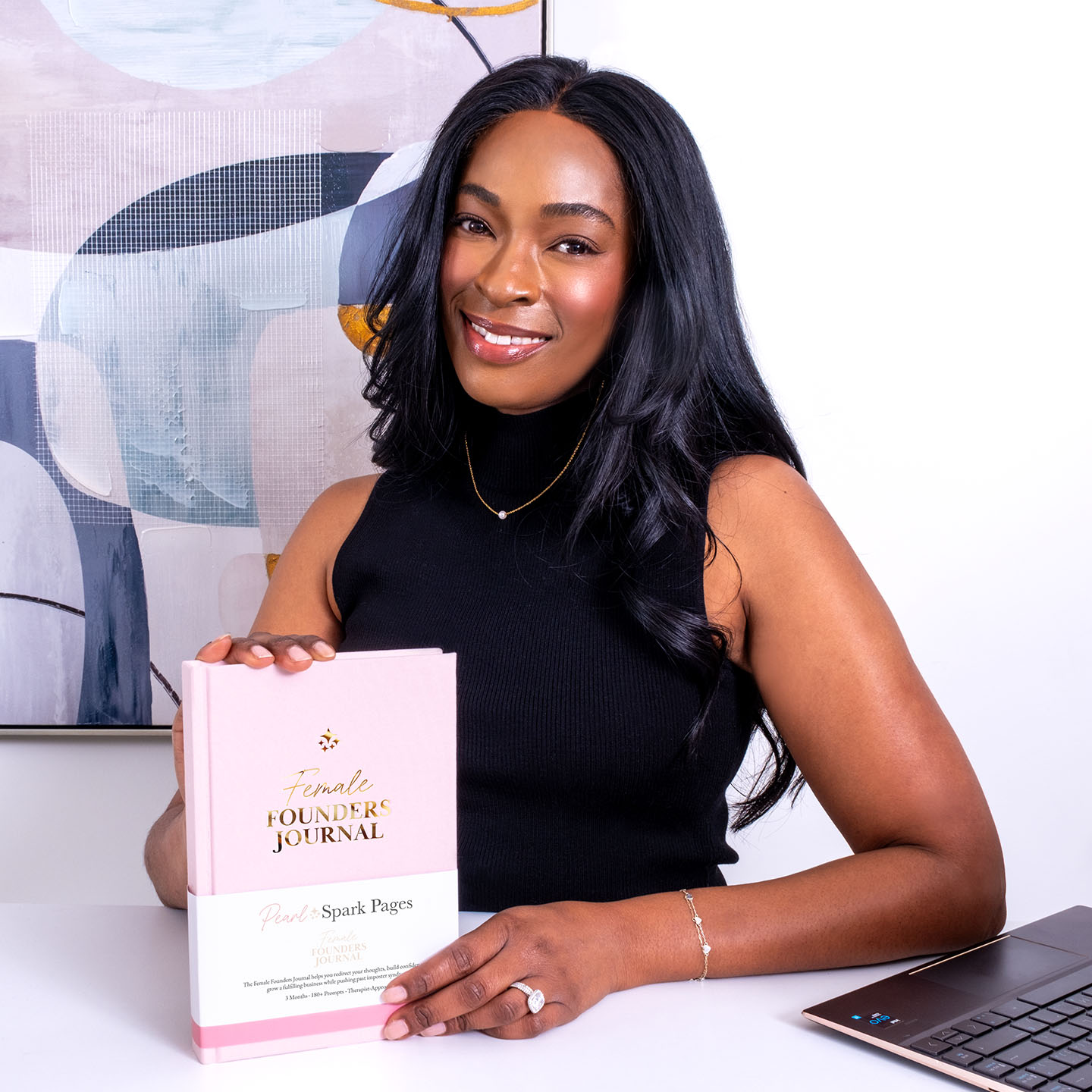 Lisa Simone Richards with Female Founders Journal
